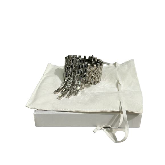 Swarovski Crystal Silver Shade Fluid Azzurro Bracelet 5483204 - Picture 13 of 14